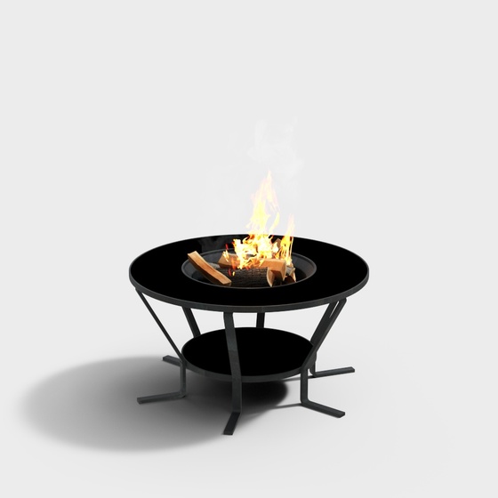 Modern outdoor campfire table