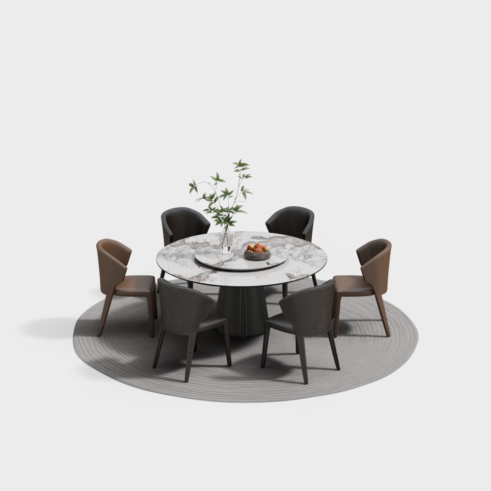 Minotti 现代餐桌椅组合
