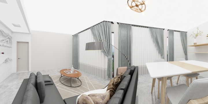 蔻蘑-北欧客餐厅-装修设计方案