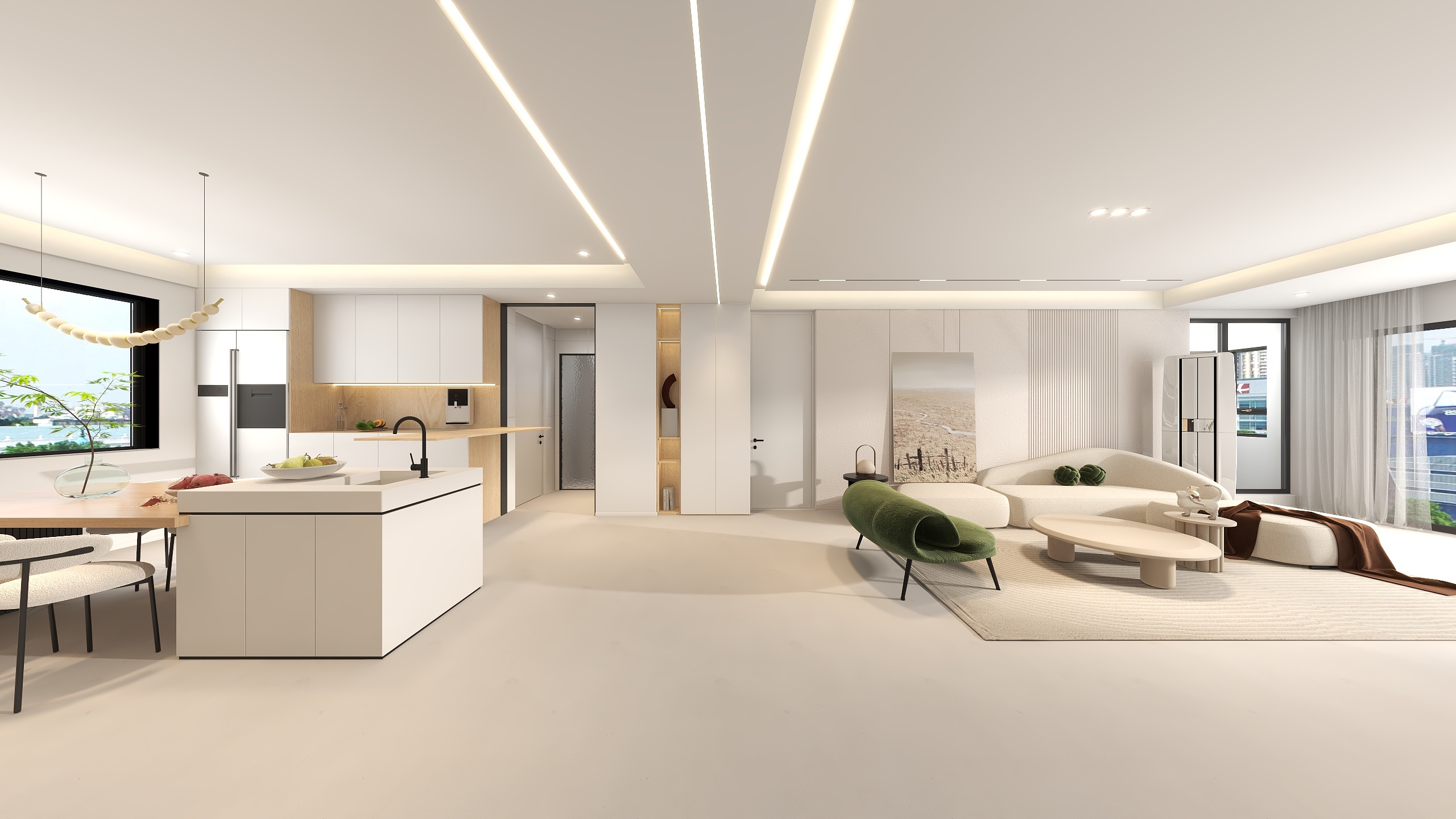 欧派全案设计任豪-极简奶油风-装修设计方案