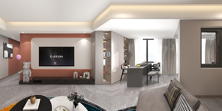 和辰设计hcid.cn-柳树柳州缘128平米现代无主灯-装修设计方案