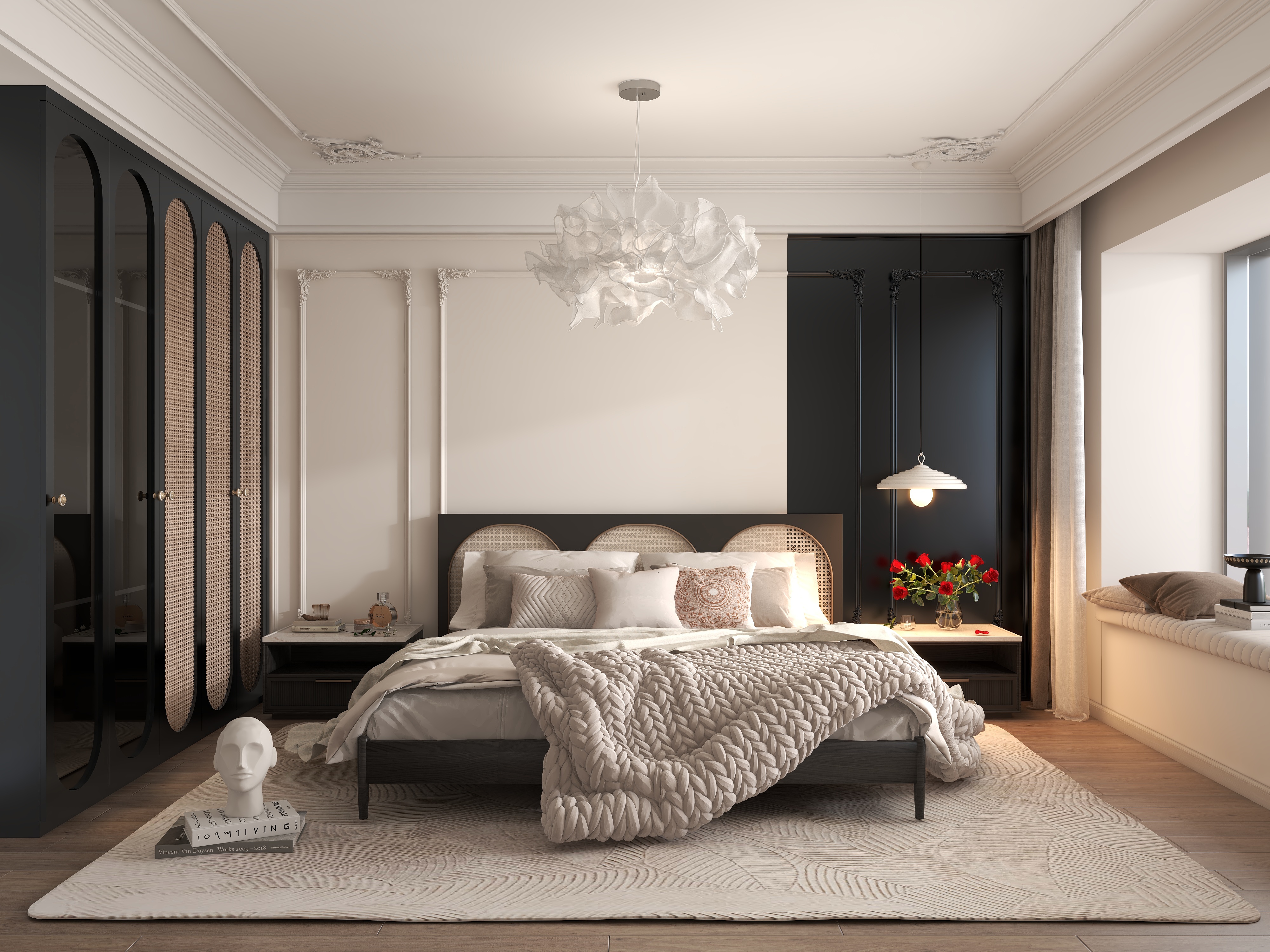 盛夏的一天-法式卧室一一别早来-副本-装修设计方案