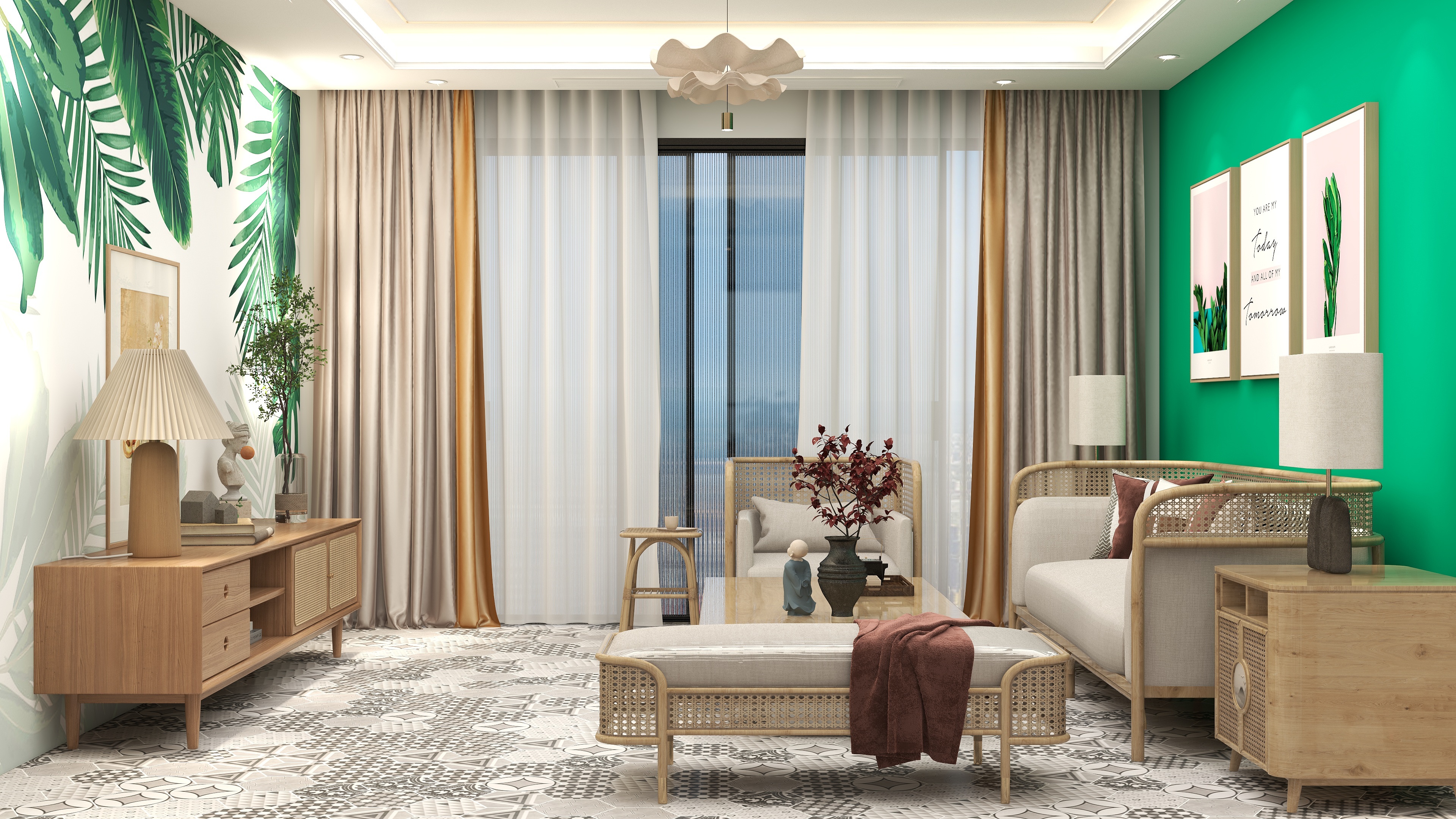 AHome999-86㎡2室-装修设计方案