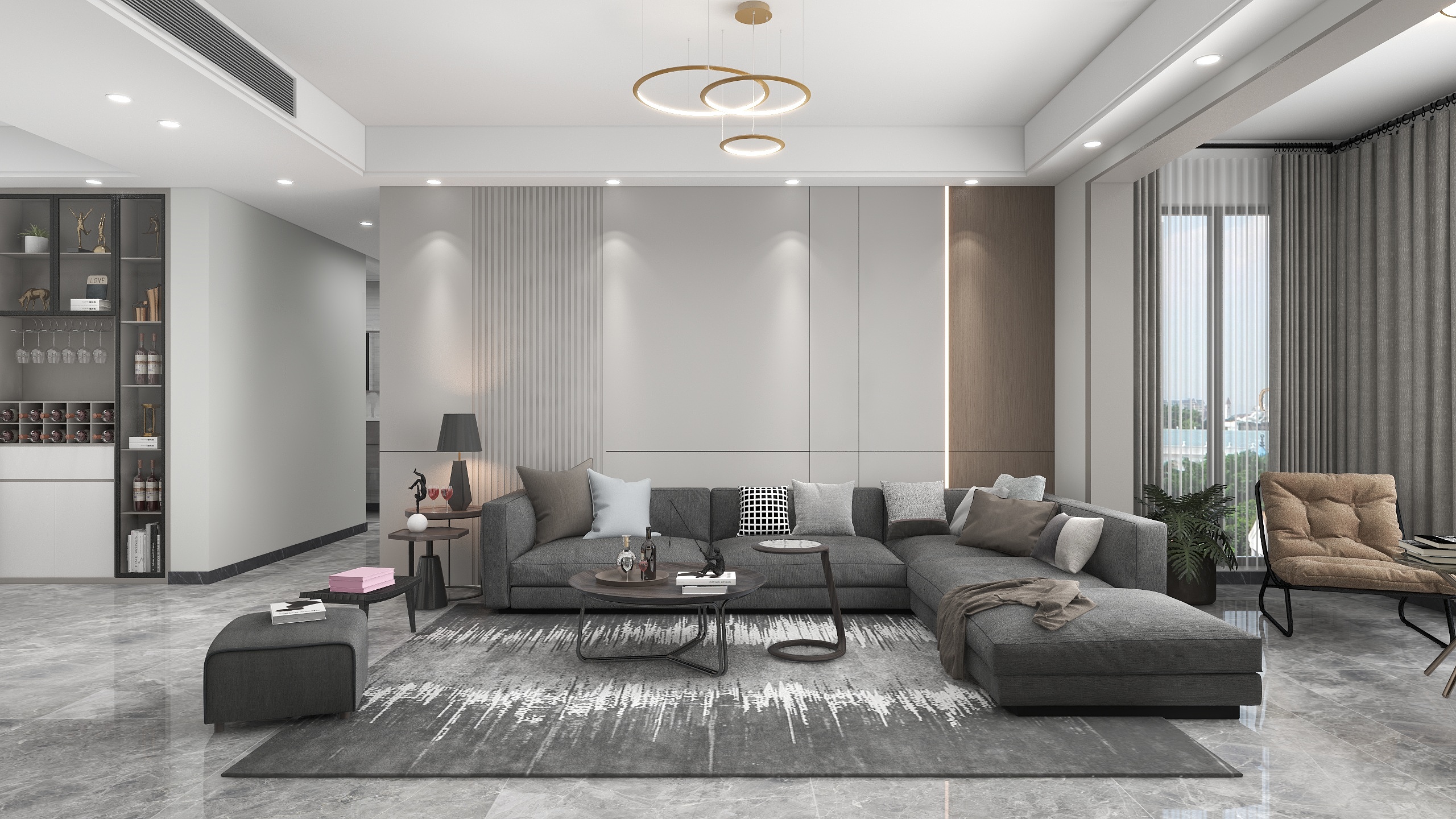 DL55rPCH-右江民族医学院教职工宿舍156㎡5室装修效果图