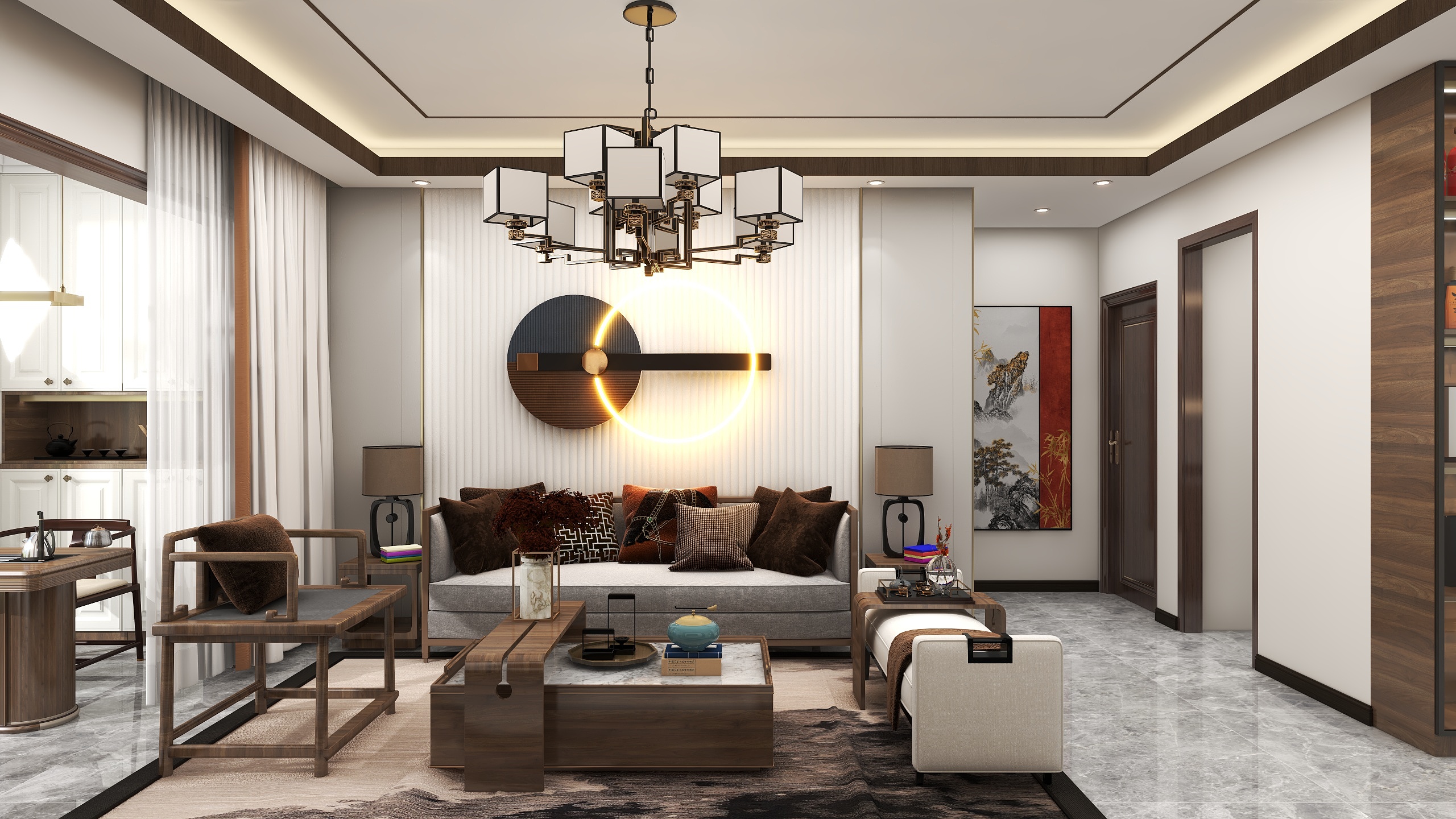 徐铭锴丶-《山山而川》--新中式装修效果图