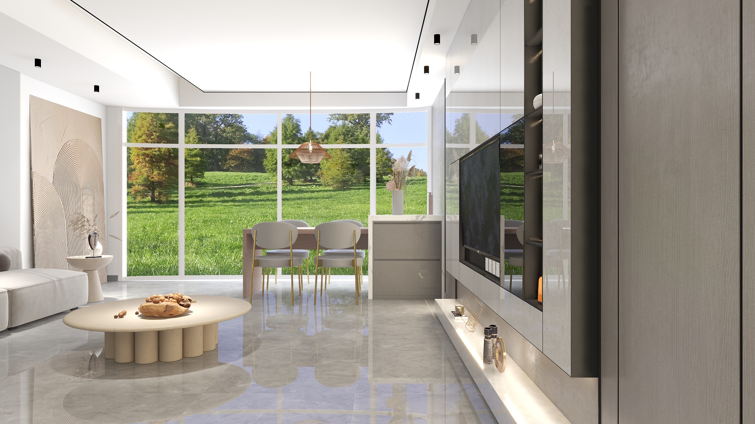 逍遥谷0920-侘寂风157㎡4室”装修效果图