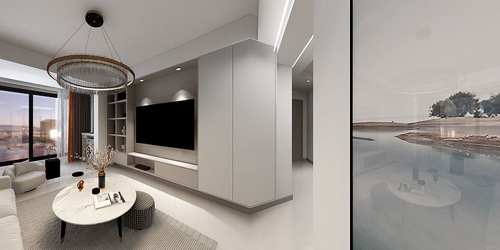 张玲Design-万达西地81-装修设计方案