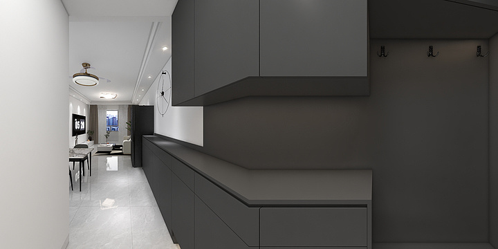 室内设计McEI-【现代简约】华熙东方云珠96㎡三居室-装修设计方案