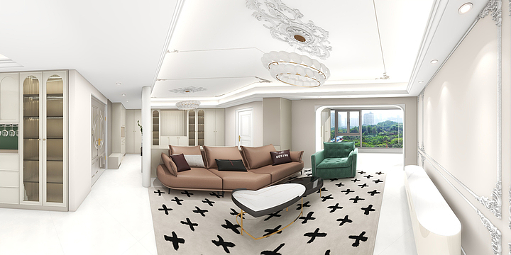 鼎高一体化定制-轻法式天玺39-1002-装修设计方案
