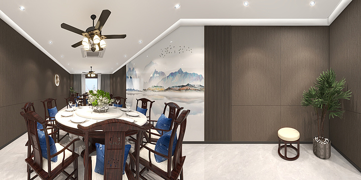 拓步设计-餐厅-装修设计方案