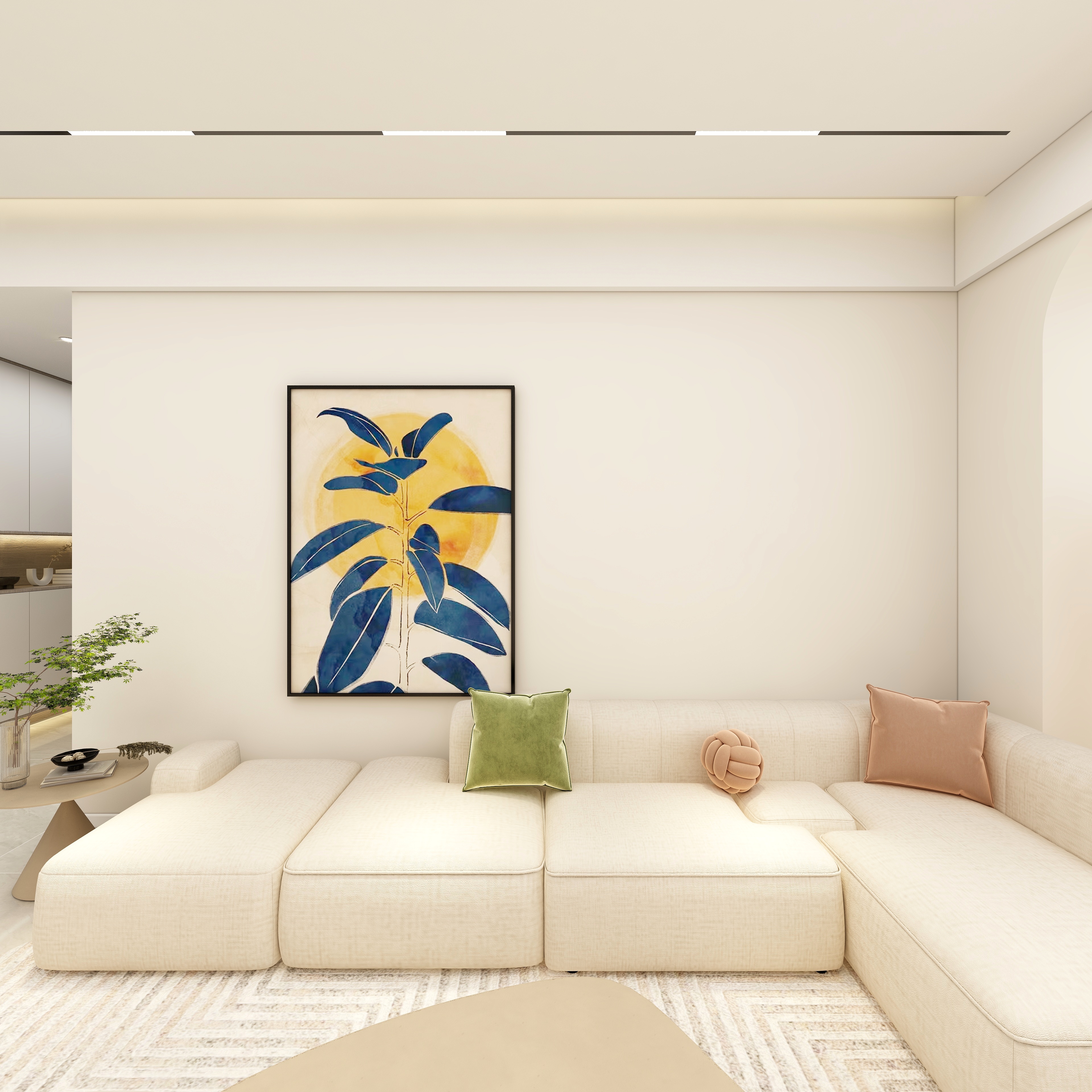 全景VIP设计-乐家-现代奶油风格-装修设计方案