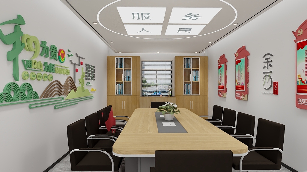 哈哈广告传媒科技-接待室-装修设计方案