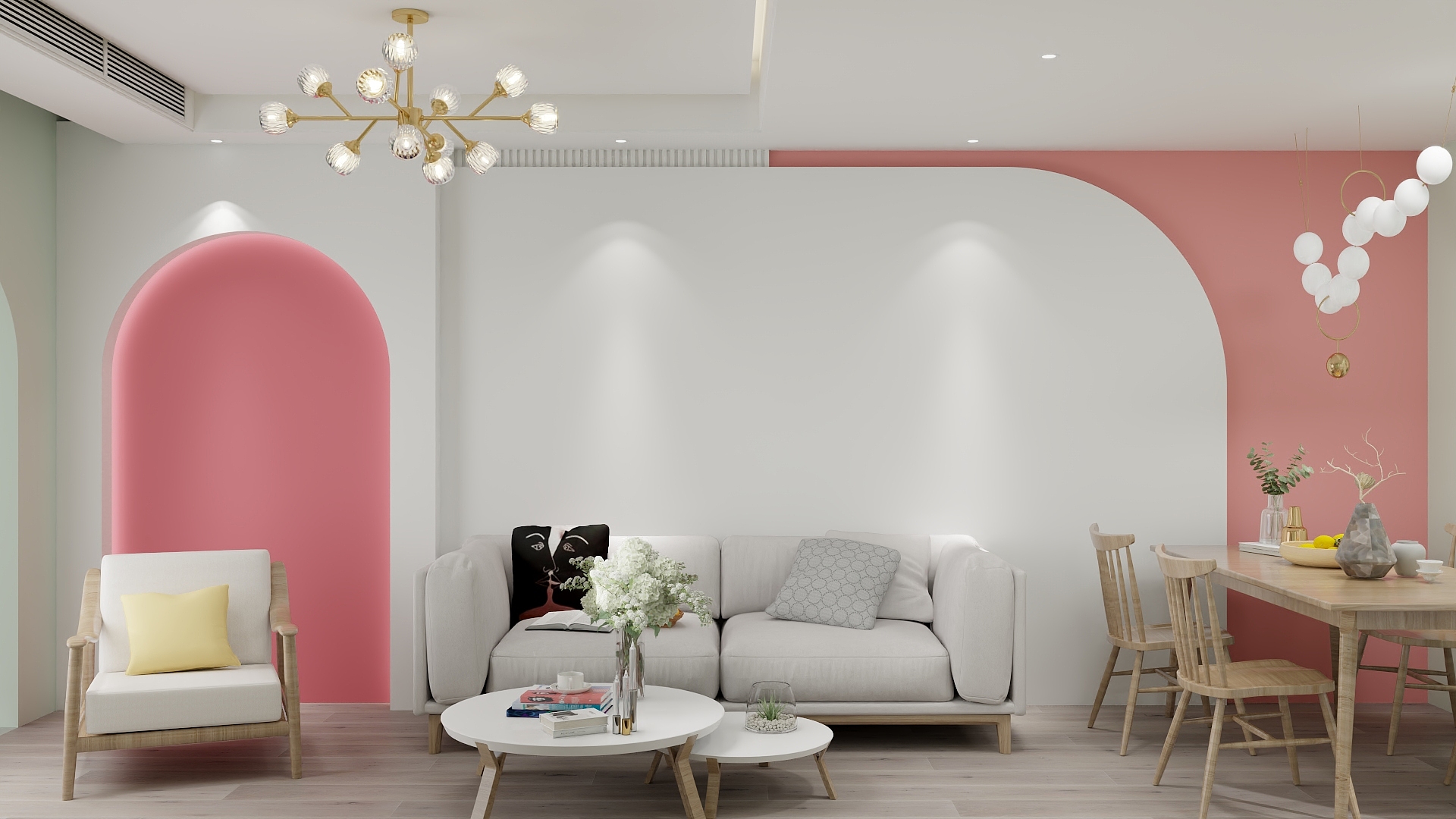 JC是纯仔吖-海德公园北欧81㎡2室装修效果图