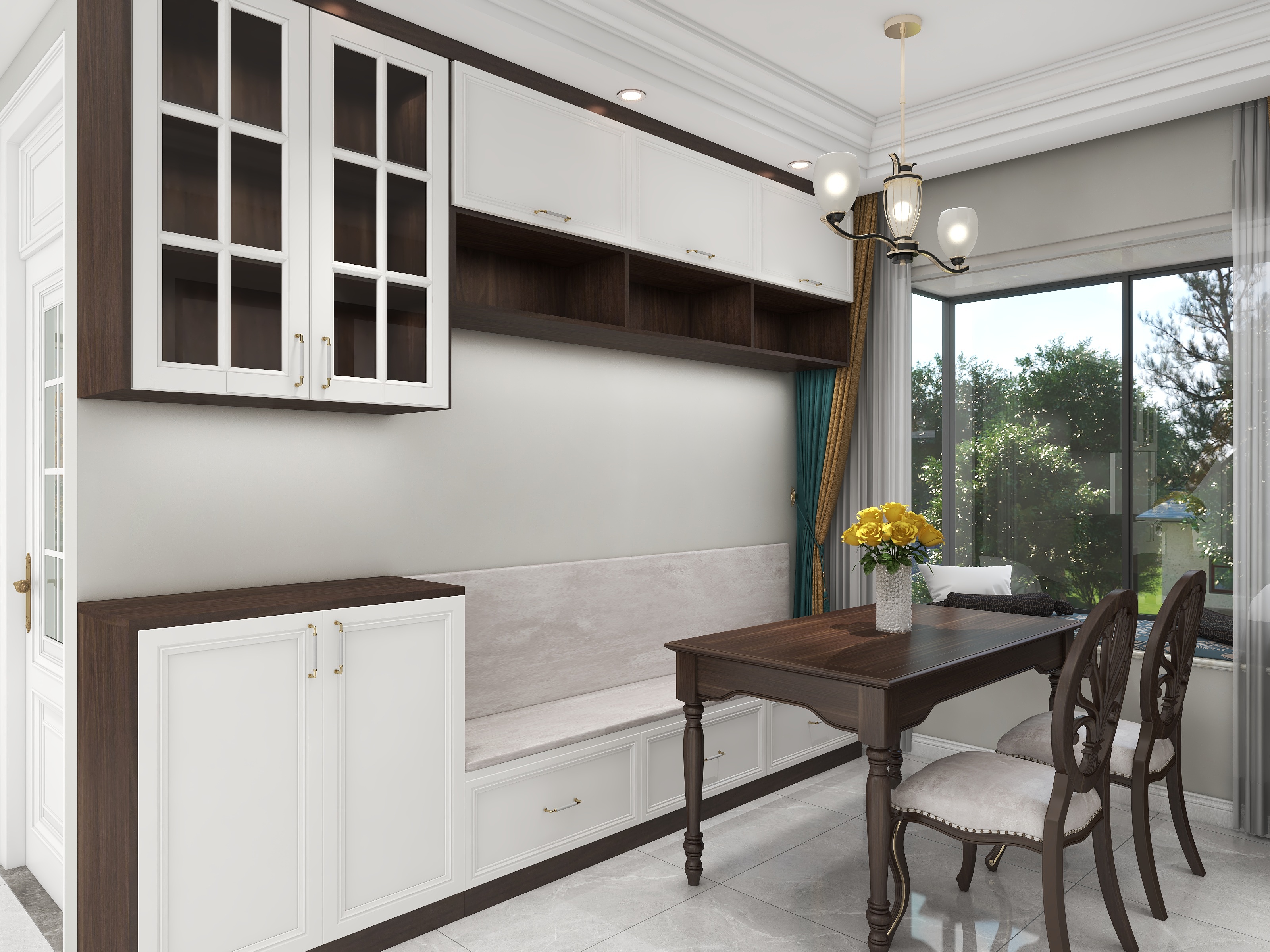 不念过往-125㎡3室装修效果图