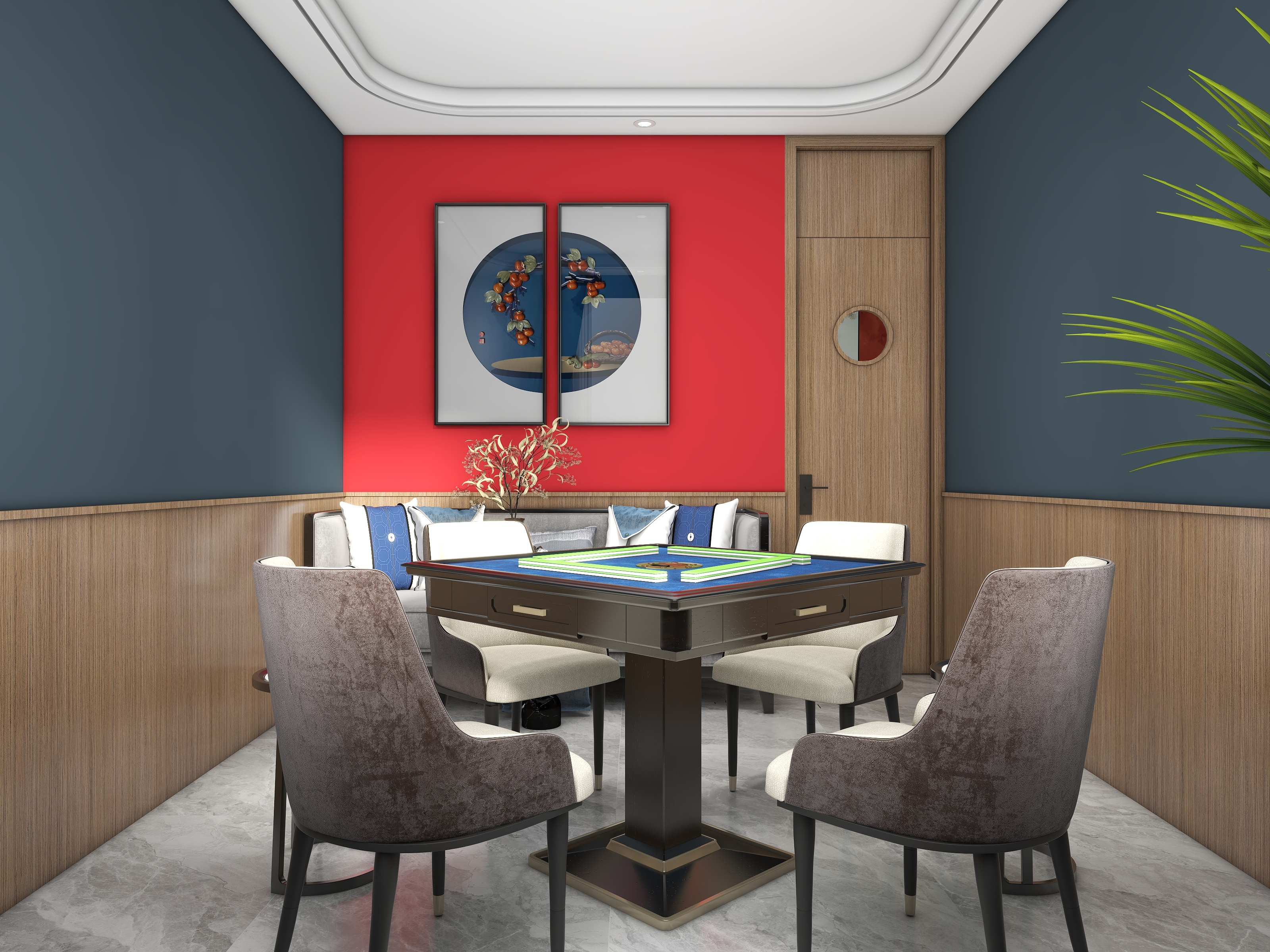 空间设计_dp-麻将装修效果图