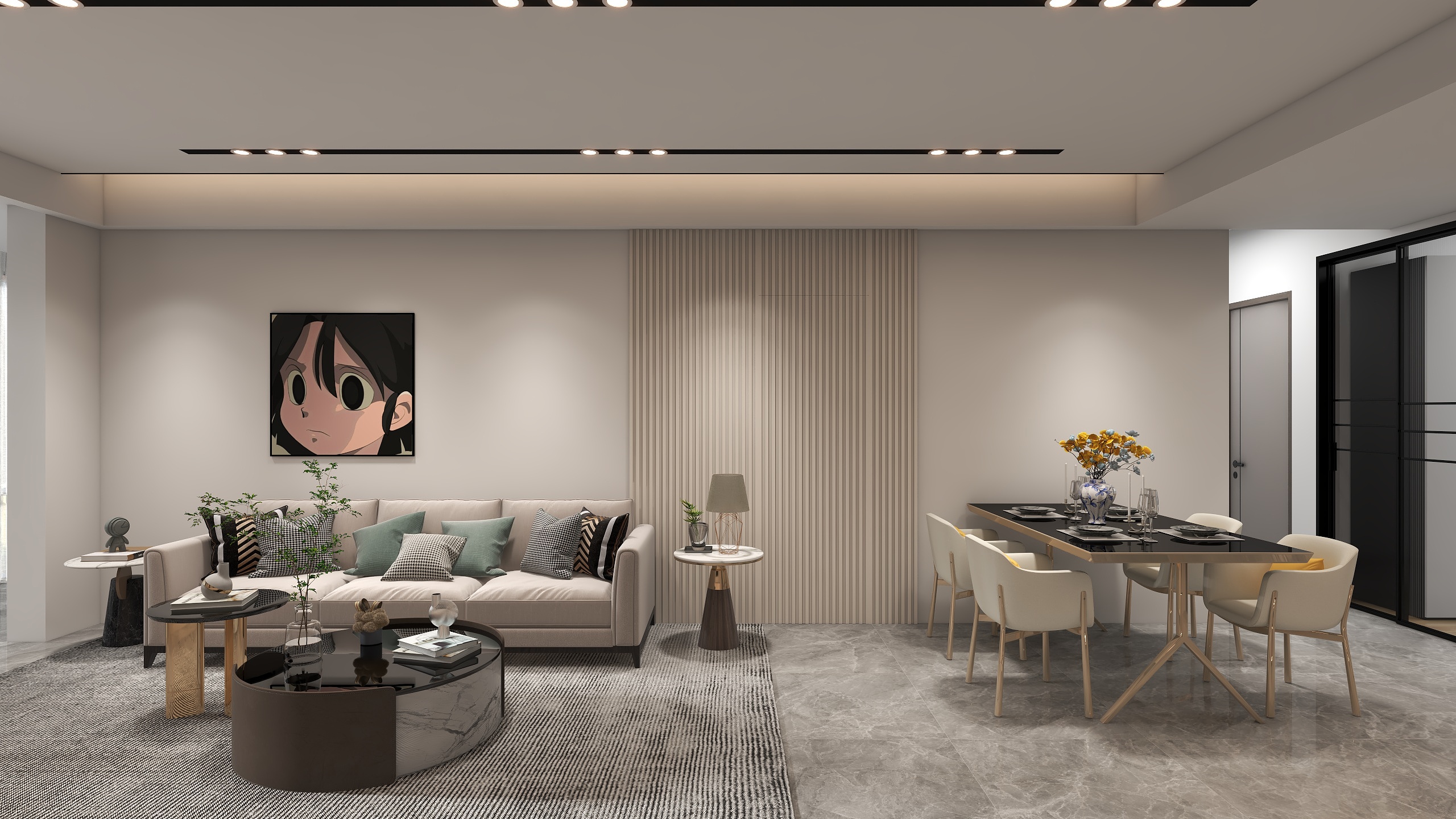 暖阳JC-现代轻奢风临江府-装修设计方案