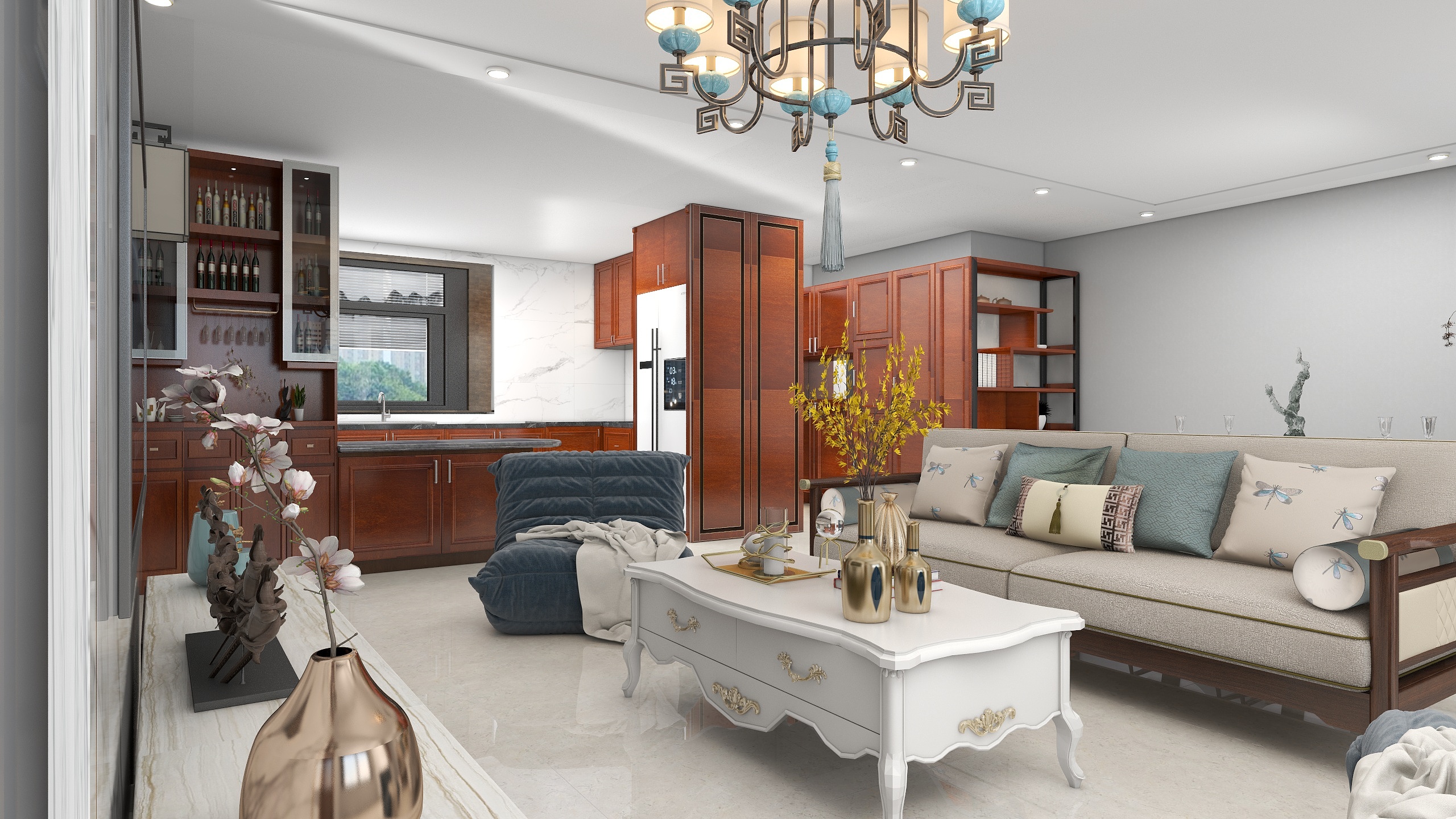 市北区臻尚逸品综合商行-海棠墅140㎡-装修设计方案