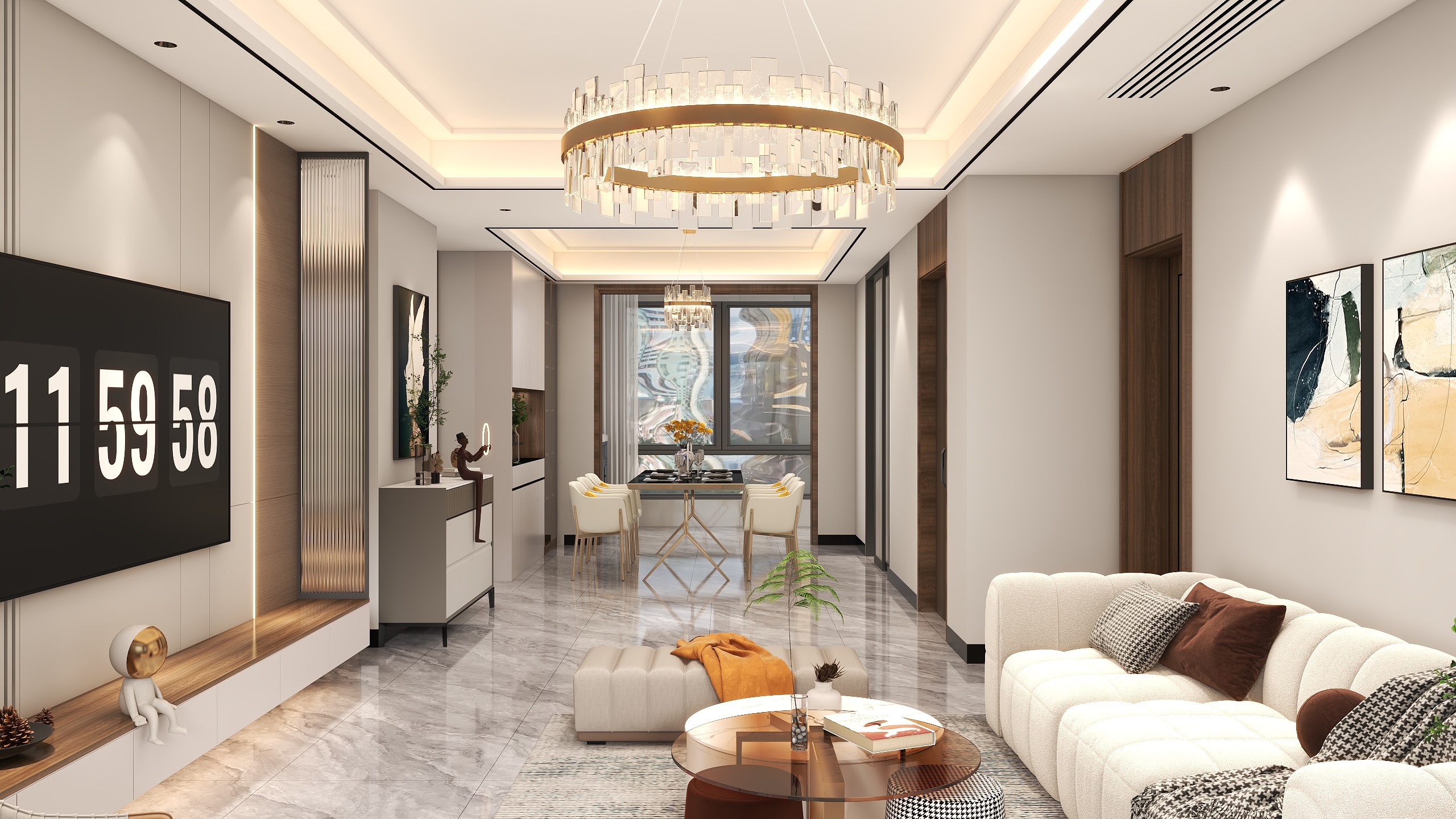 清晨的夕阳-125㎡3室-装修设计方案