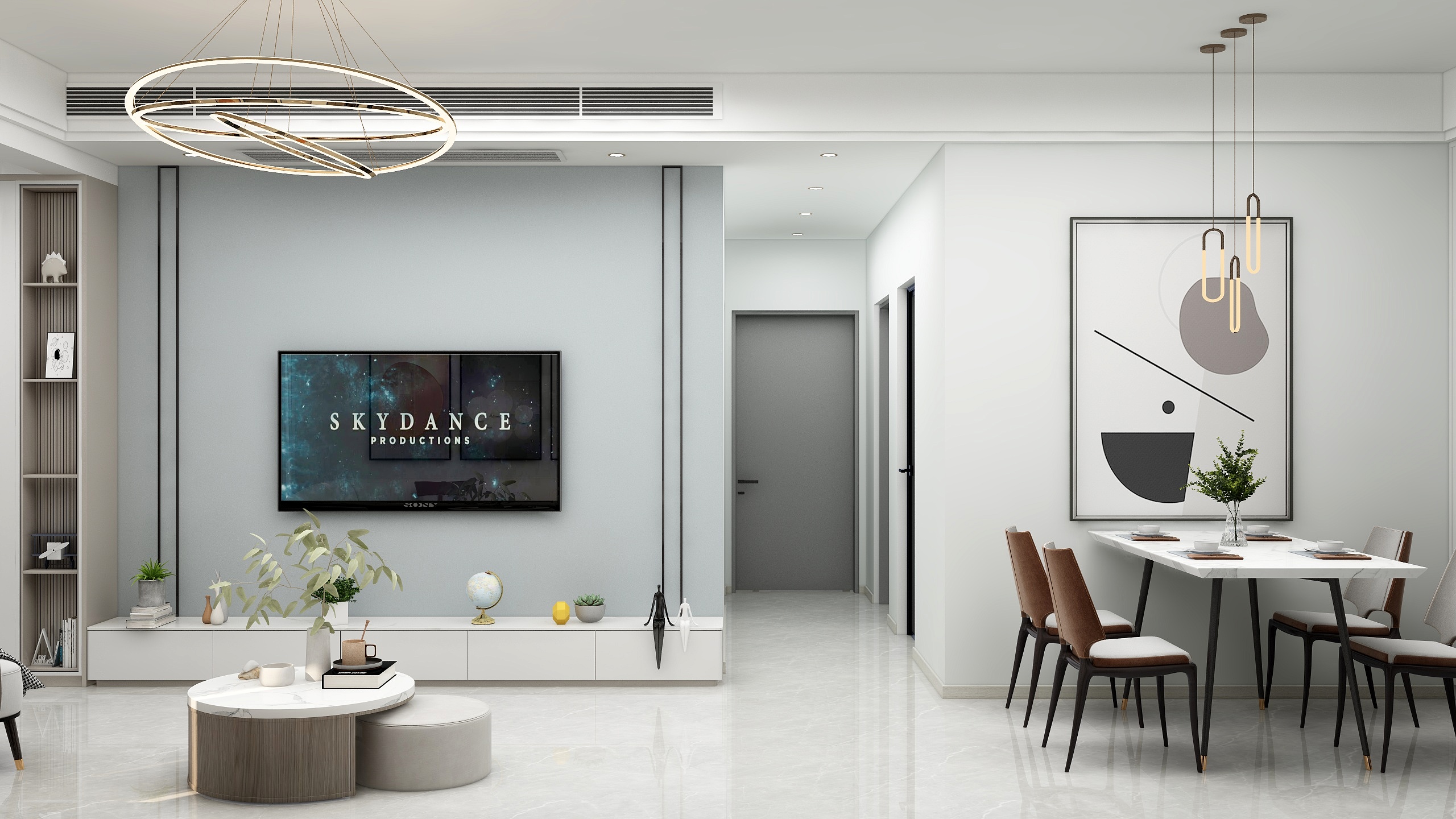 设计师小亻可-翡翠园六期B-4现代简约84平-装修设计方案