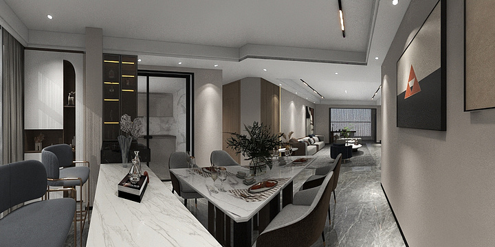 装修设计_L-高校区效果图（修改）-装修设计方案