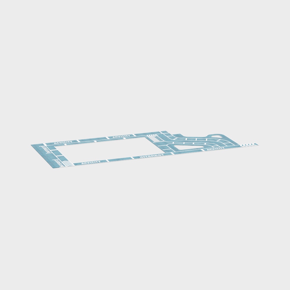 儿童游乐区地胶3D模型