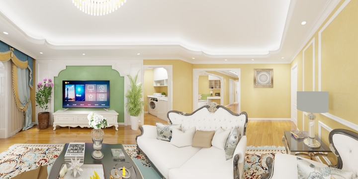 也许@-欢乐花园小区146.34-装修设计方案