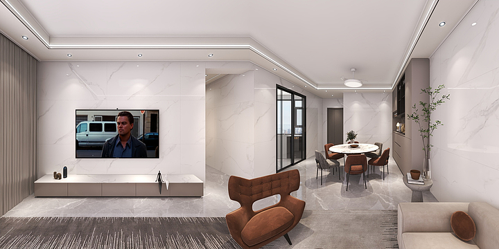 简美定制蜂窝大板-状元府林生-装修设计方案