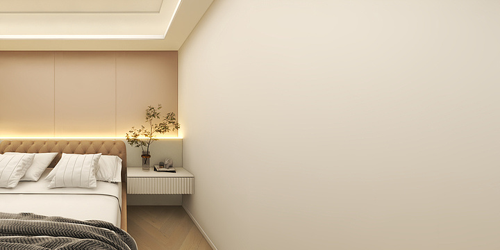 其理-奶油风效果图-装修设计方案