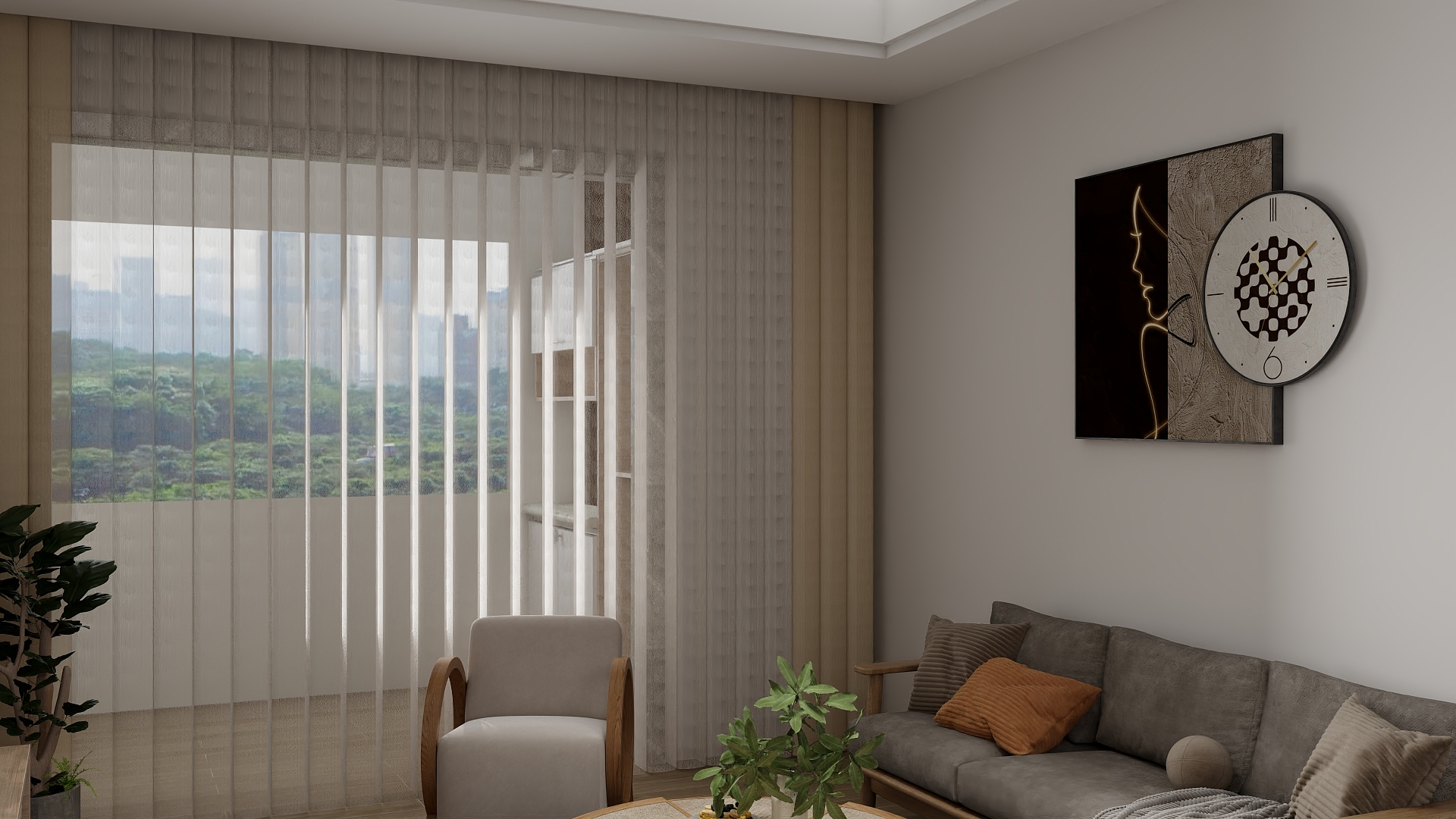 山有木兮9521-森林小镇现代简约83㎡1室-装修设计方案