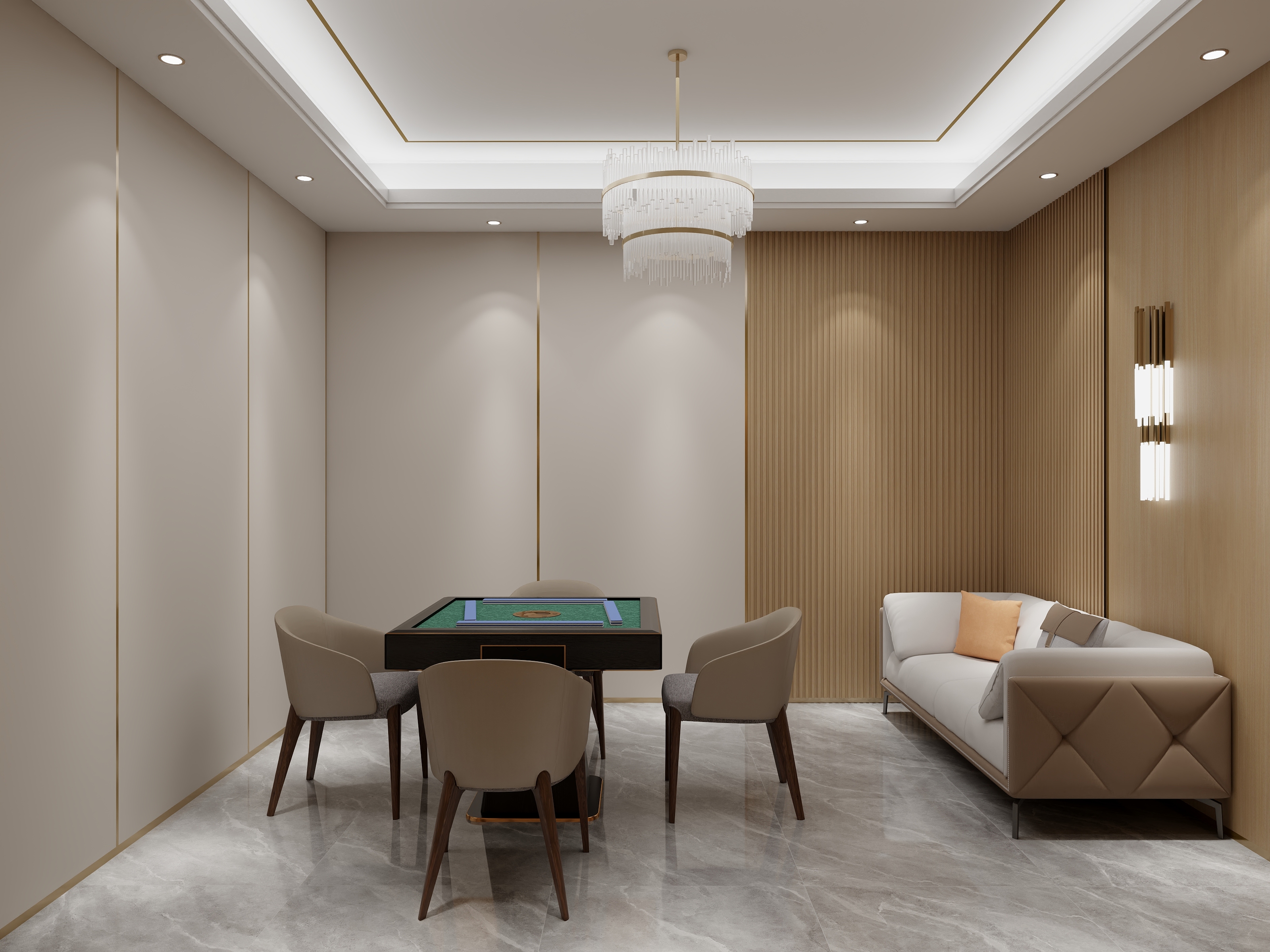 江苏小顾-棋牌室-装修设计方案