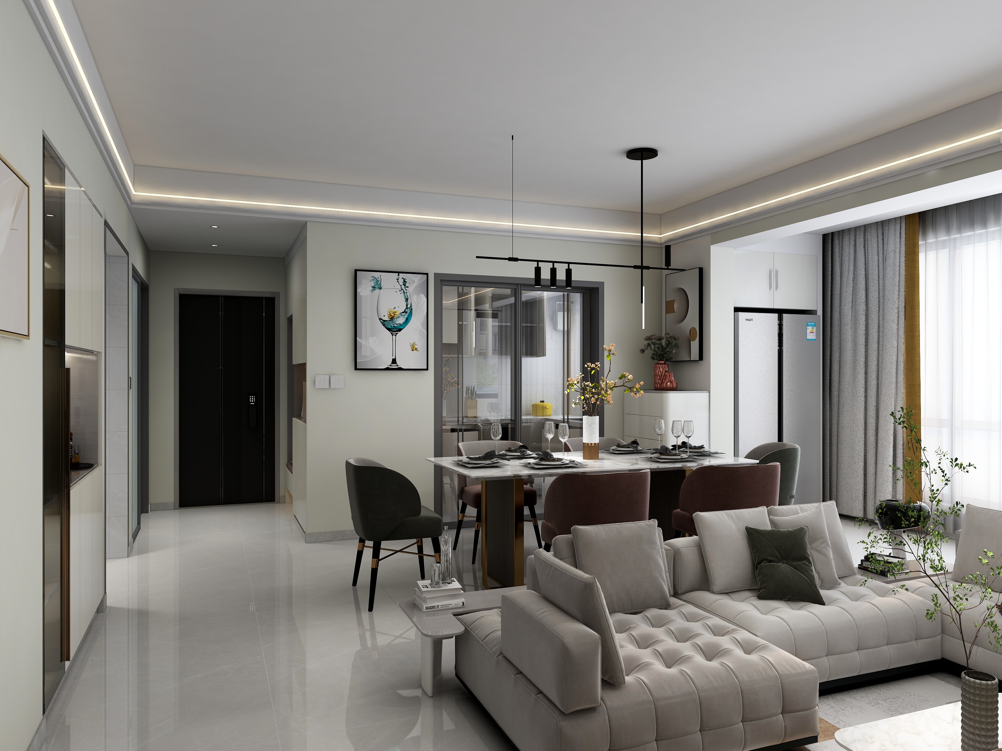 珑献设计-华府壹号6-801-装修设计方案