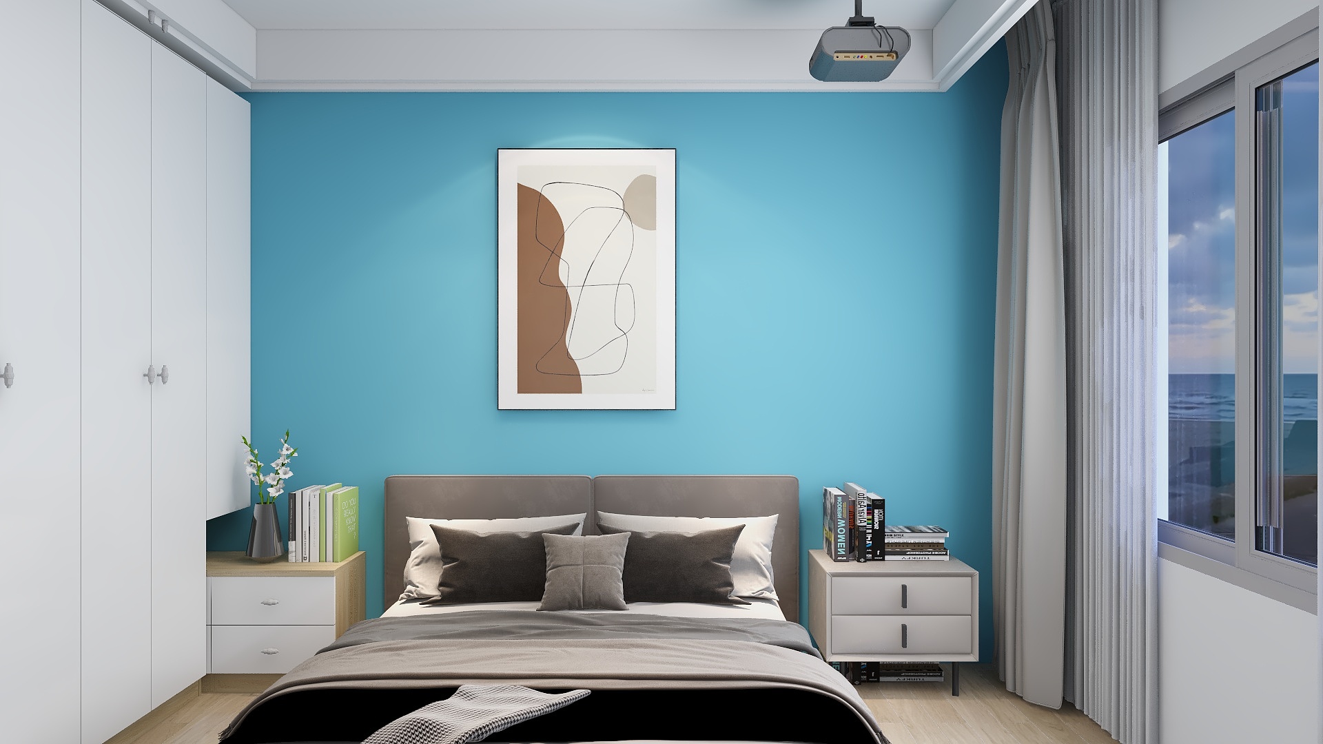 欺缘-22级平面设计一班陈光亚期末考试主卧-装修设计方案