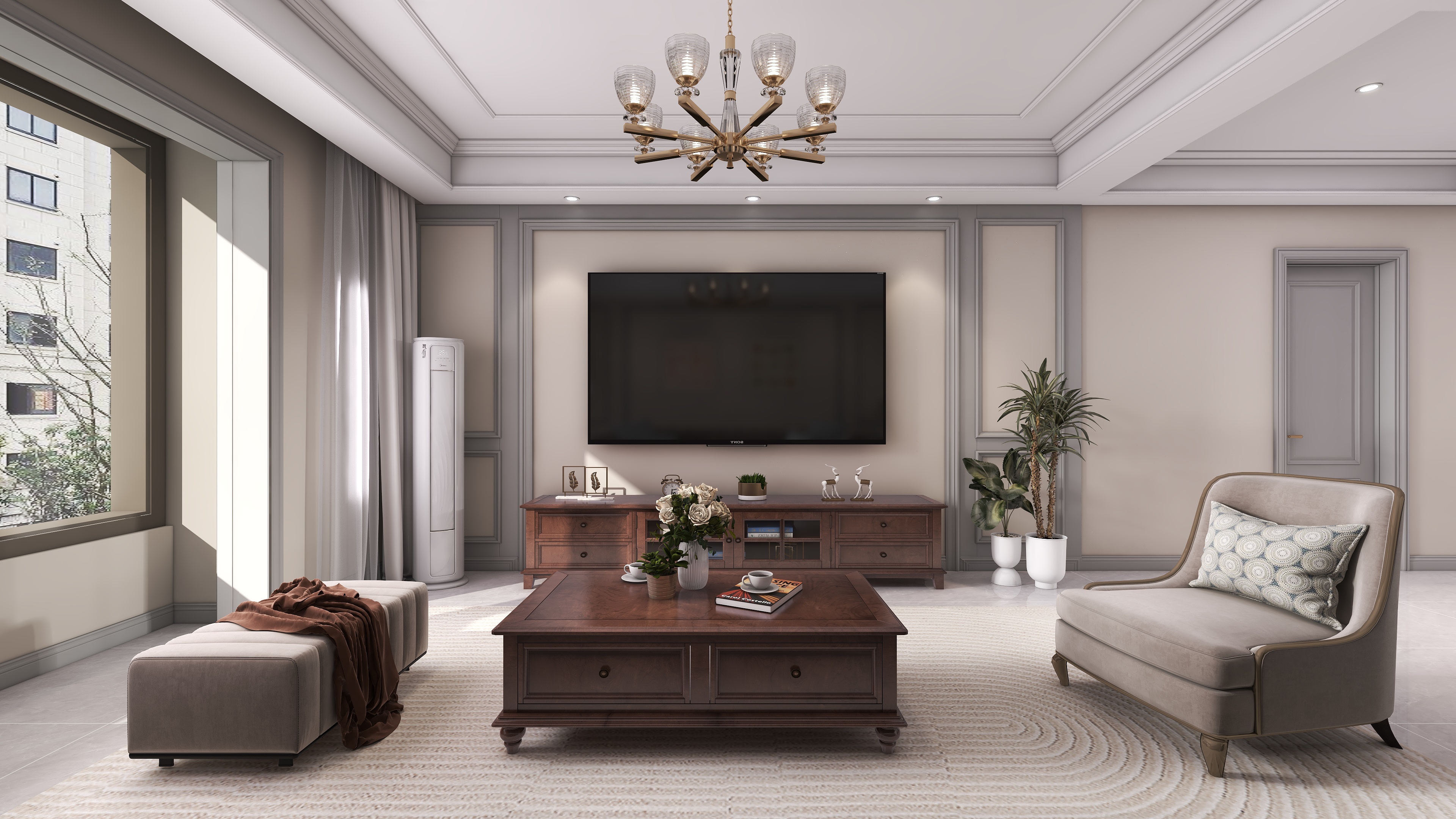 王巍-清城两室106㎡装修效果图