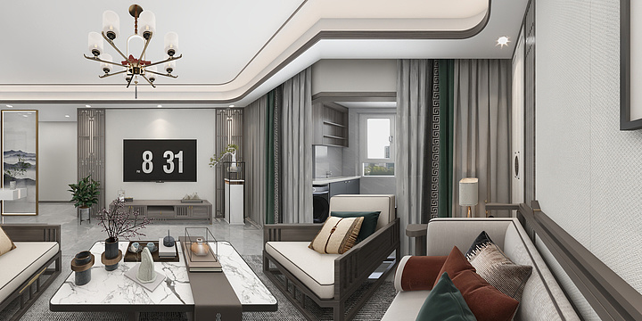 全案设计师王亚丹-渭南中海紫御华府143㎡-新中式-修改3-装修设计方案