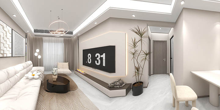 定制设计-蒋-龙湾生态城81平方-装修设计方案