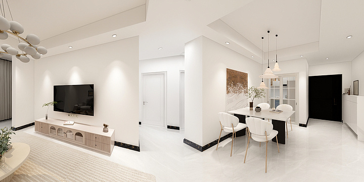 省心租-澜岸听溪-A1-95㎡-装修设计方案