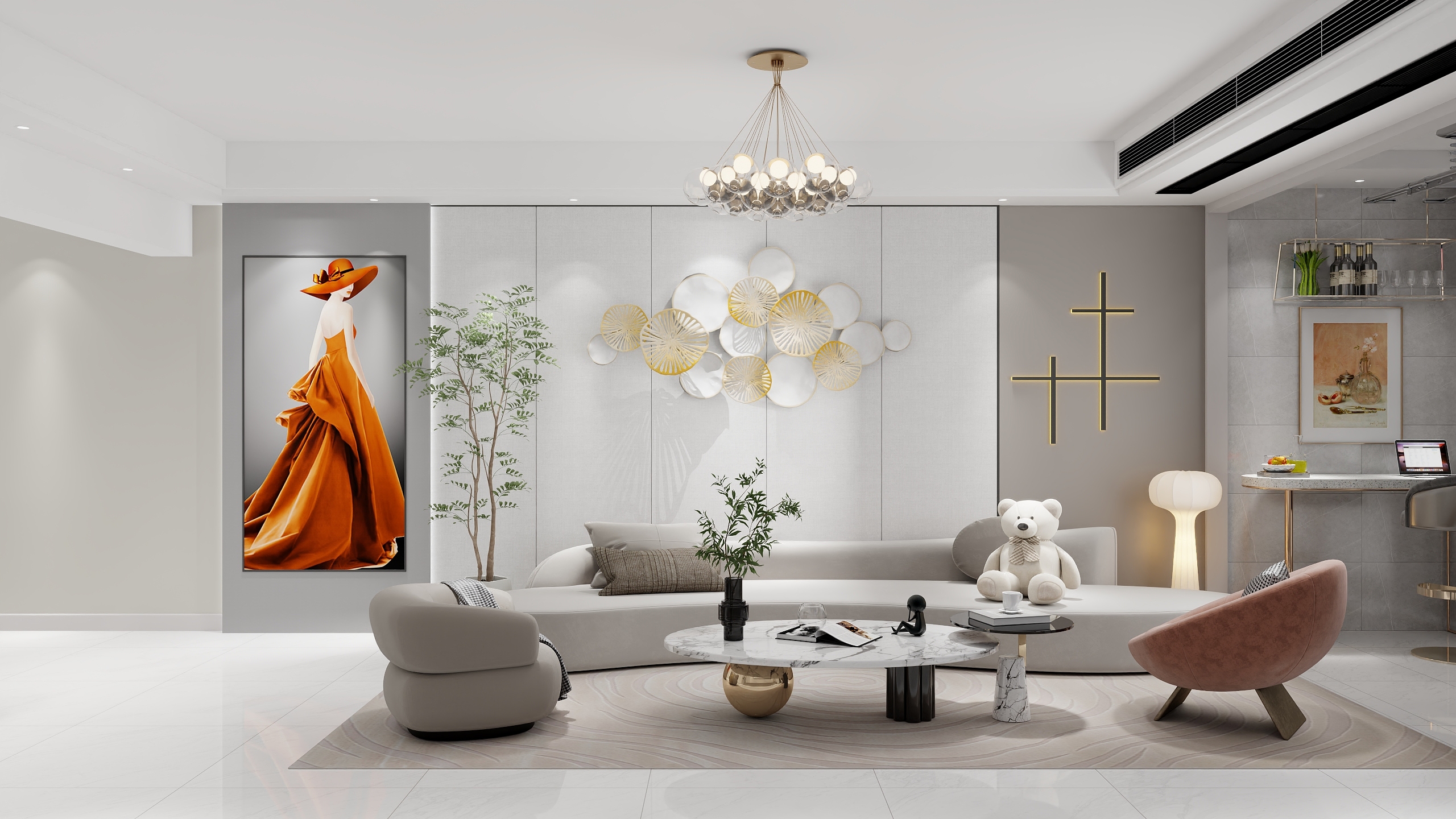 嘉雯装饰-桃源御品3-2404意向效果设计方案-装修设计方案