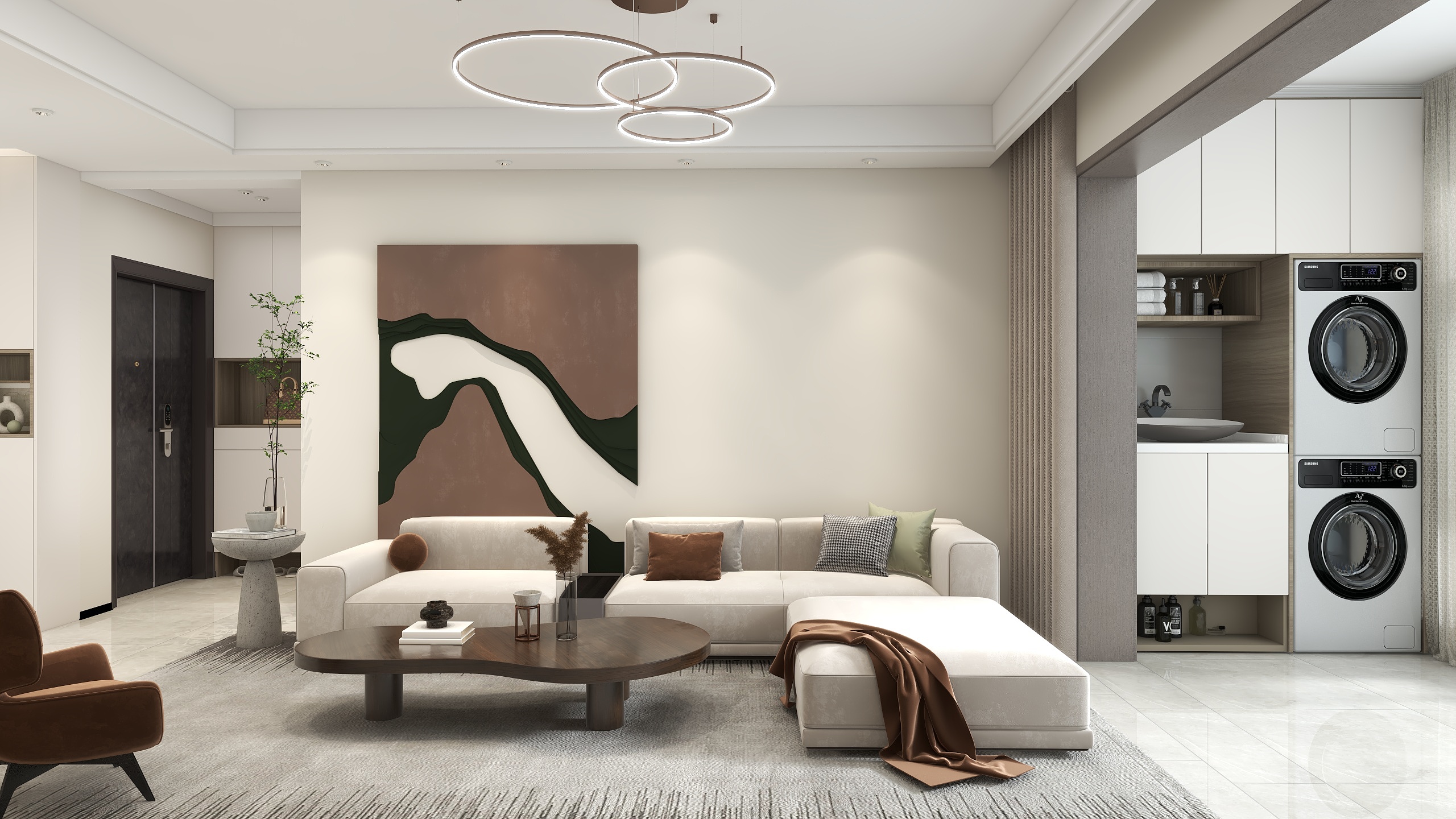 胡娜娜设计师-联盟新城五期4室-现代简约风-装修设计方案