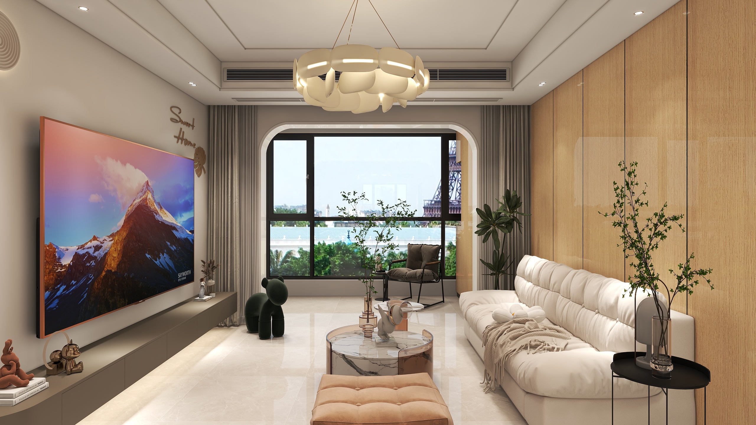 刘志丰-楠香雅苑现代简约109㎡装修效果图