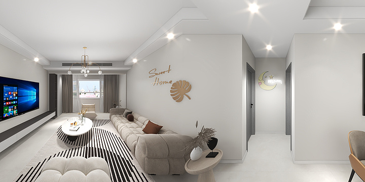 哈密好莱客郇吉锋-五江夏威夷4-1-603.dxf-01-副本-副本-装修设计方案