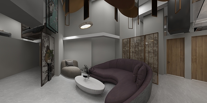 一路狂奔zvGV-天悦张总办公室-装修设计方案