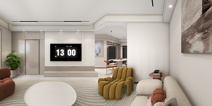 焦作博爱店梁艳艳-2023.6.10玉祥花园中户户型-副本-副本-装修设计方案