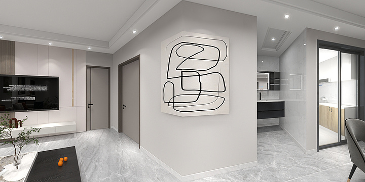 梧樾半岛花园两室一卫-装修设计方案