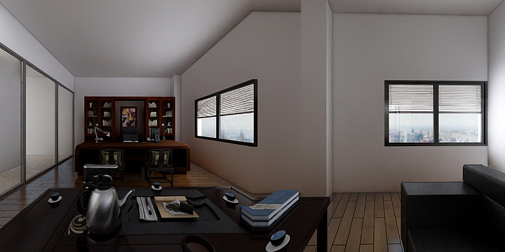 装修阿广-公司隔墙图1-装修设计方案