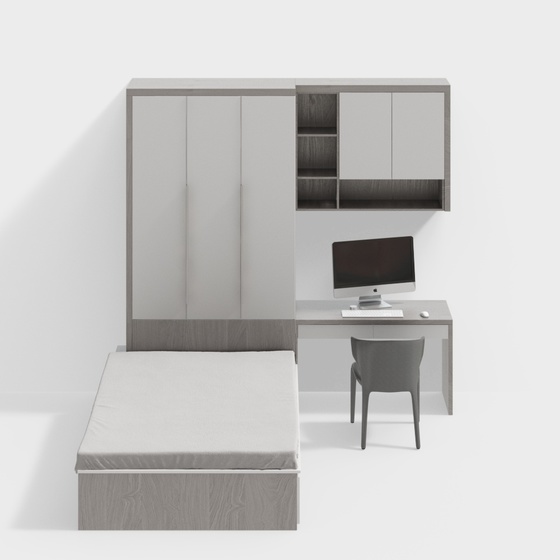Sleek Black and Brown Modern Tatami 3D Model
