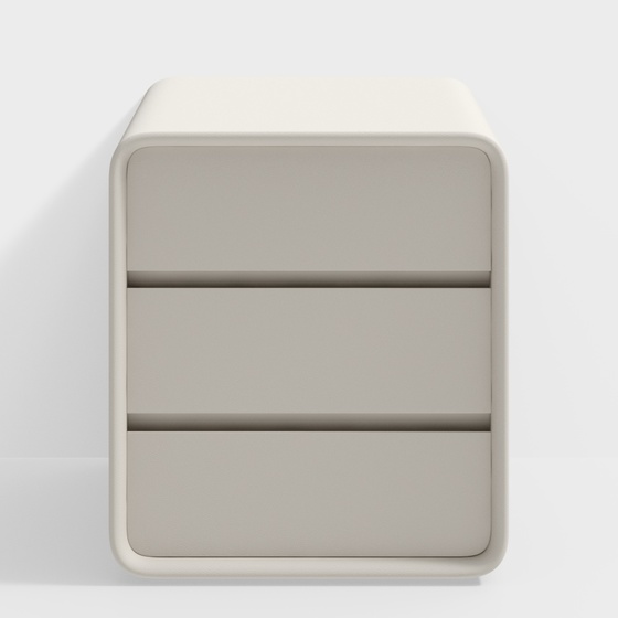 Modern cream style bedside table