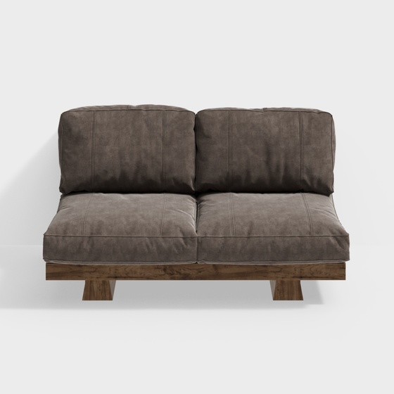 Wabi-sabi style double sofa