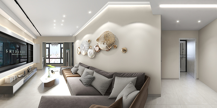 涵宇设计工作室-听风苑郑总效果图-装修设计方案