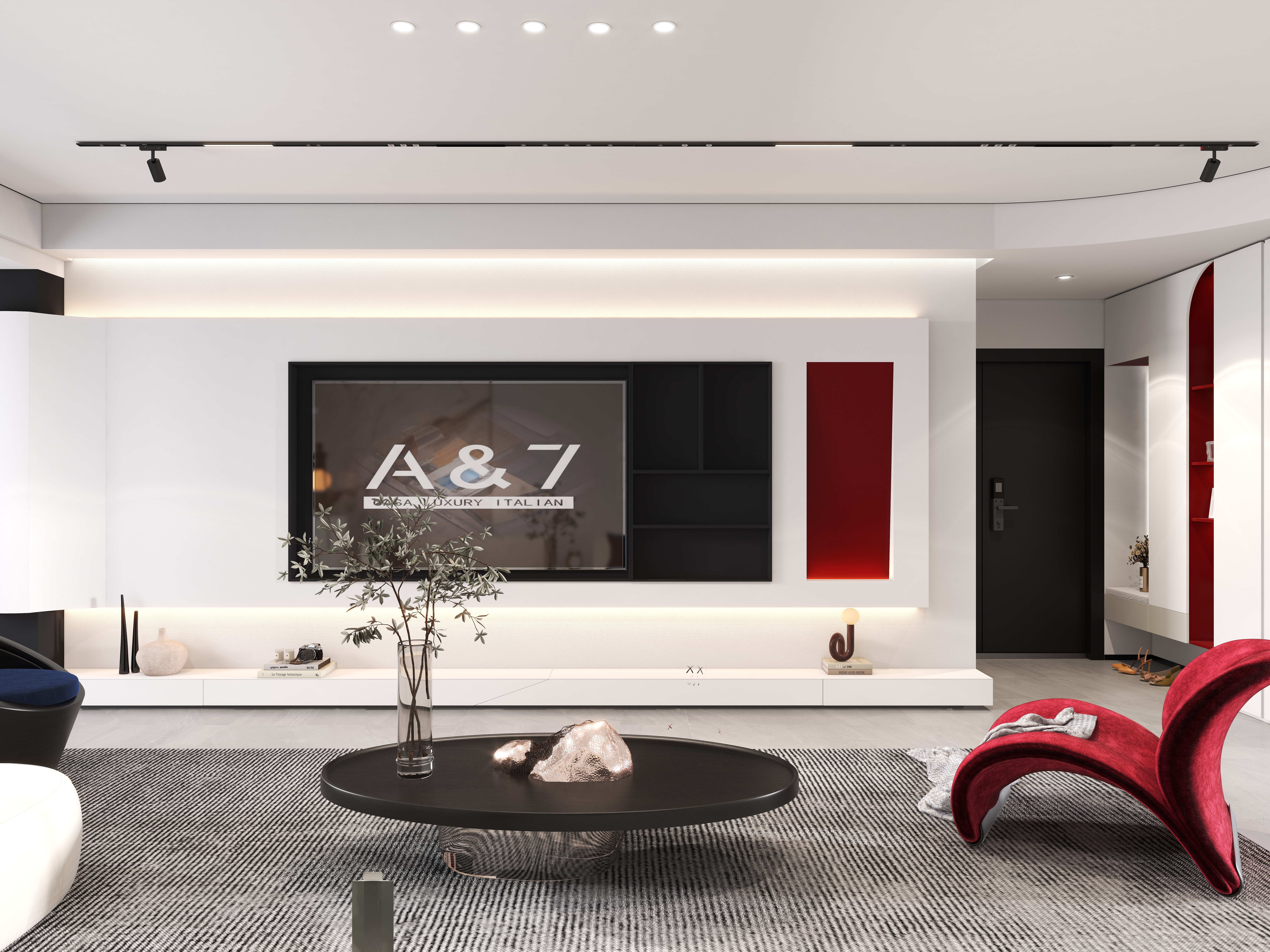 远近设计-185平方现代 极简-装修设计方案