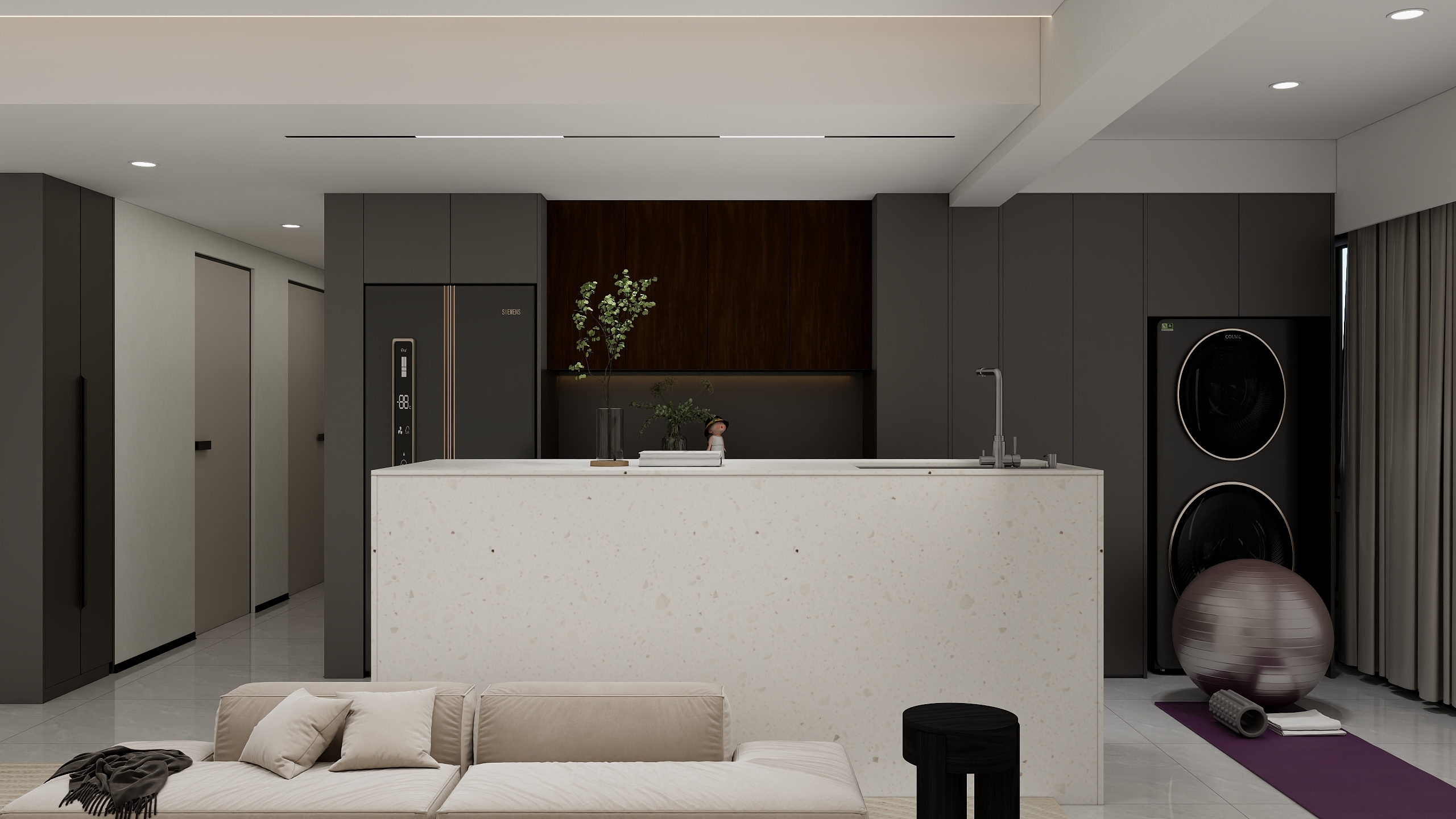 设计熊俊-124㎡3室装修效果图